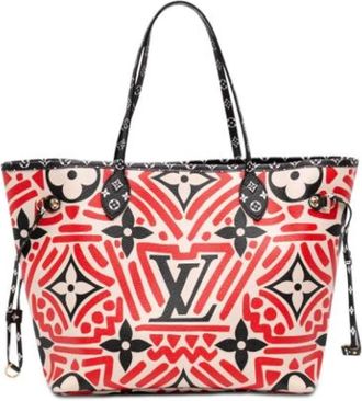 Louis Vuitton Pre-owned Crafty Neverfull MM - Dames - Vintage Shopper - Rood - ONE Size - Leer - Vintage