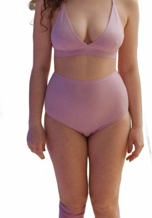 BASERANGE Highwaist Bell Panty Pants In Doro Pink