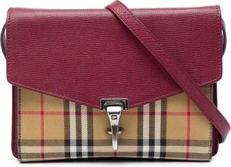 Burberry Pre-owned Burberry Small Leather and House Check Canvas Derby Macken Crossbody Ladies 2EJFLWVREMP0MBCI