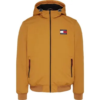 Tommy Jeans Light Jackets, male, Brown, Size: 2XL TJM Padded Nylon Jacket