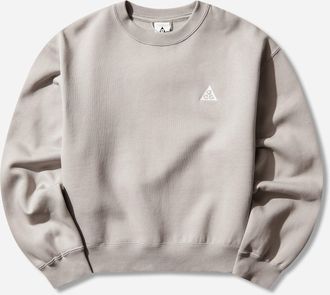 Nike Women s ACG Tuff Fleece Therma-FIT Crewneck Sweatshirt College Grey