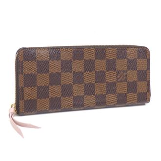 Louis Vuitton Damier Canvas Ebene Rose Ballerine Damier Canvas Long Wallet (Bi-Fold) (Pre-Owned)