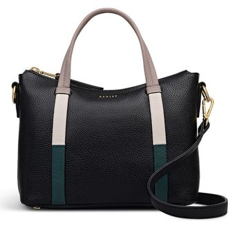 Radley London Waterloo Way Small Ziptop Satchel Bag in Black at Nordstrom