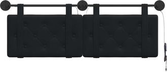 vidaXL Cabecero Colgante Con Luz Led Negro Terciopelo Vidaxl