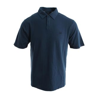 C.P. Company Polo Shirts, male, Blue, Size: L Polo Shirts