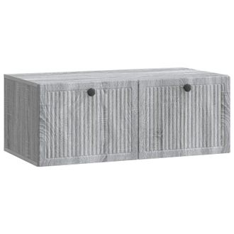 vidaXL Mueble Para Tv De Pared Gris Sonoma 78,5 X 41 X 30 Cm Vidaxl
