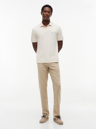 Tommy Hilfiger Mens Linen-Blend Straight Chino - Batique Khaki - 30W x 34L