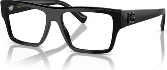 Dolce & Gabbana Zwarte Brillen DG 3382 Zonnebril - unisex - Brillen - Zwart - 55 MM - Accessoires