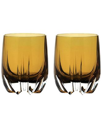 Barski Set Of 2 Crescent Double Old Fashioned Tumblers