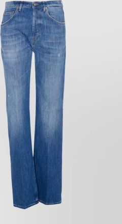 Dondup loose fit five-pocket trousers with faded effect