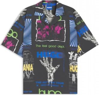 HUGO BOSS Uomo, Magliette, Nero, L, new