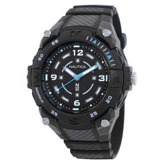 Nautica Coronado Bay Quartz Black Dial Mens Watch NAPCNF001
