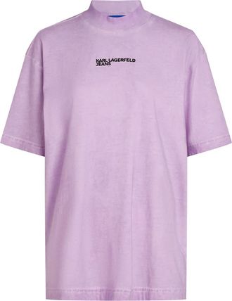 Karl Lagerfeld T-shirt con stampa - Viola