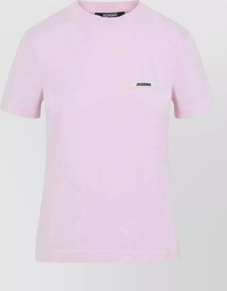 Jacquemus crew neck gros grain short sleeve t-shirt