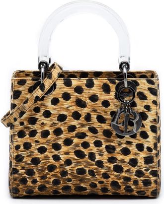 Dior Pre-owned Dior Medium Canvas Leopard Print Lady Ladies 8AXWPD9ZYMXFRTF7
