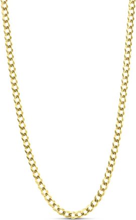 Pompeii3 Mens Solid 14k Yellow Gold 22 Curb Chain With Lobster Clasp 8.5 grams 3mm