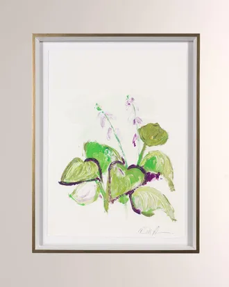 RFA Fine Art White Glove Series - Hosta Art Print by Robert Robinson