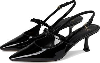 Kate Spade New York Carolina Slingback Kitten Heel Womens Shoes Black : 6.5 M, Leather