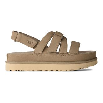 UGG Flat Sandals, female, Brown, Size: 11 US Goldenstar Gleam Sandal