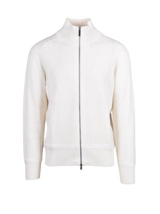 KANGRA Minimalist Zip Jacket In Extrafine Merino Wool