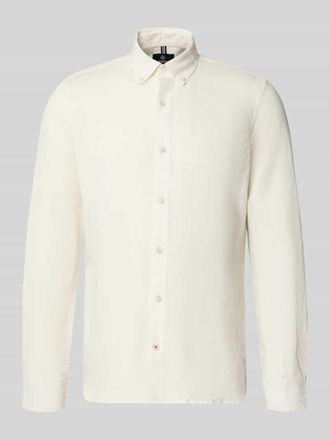 Lerros Regular Fit Freizeithemd aus Leinen-Baumwoll-Mix in Offwhite, Gr&ouml;&szlig;e XXXL