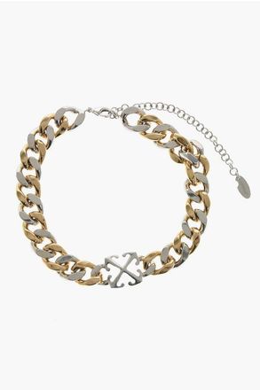 Off-white Gold- and Silver-Effect Chain Necklace size One Size