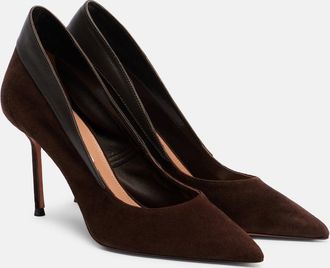 Aquazzura Pumps Guanto 85 in suede con pelle