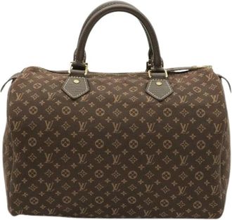 Louis Vuitton Pre-owned Vintage Handbag - Dames - Vintage Handtas - Bruin - ONE Size - Linnen - Vintage