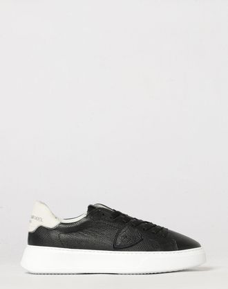 Philippe Model Sneakers basse Temple Low in pelle di vitello liscia con logo Scudetto