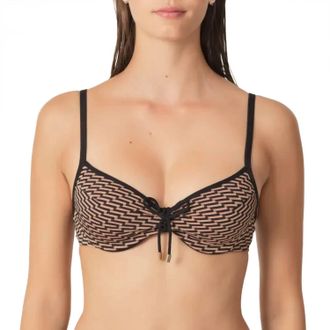 Marie Jo Heart Shape Padded Bikini Top In Copper