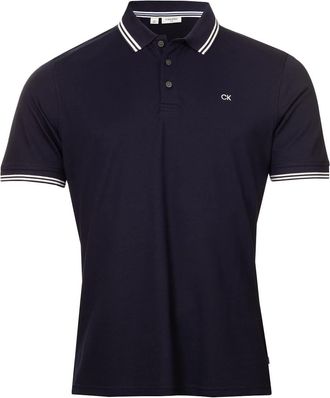 Calvin Klein Mens Campus Tipped Polo Shirt - Navy Tipped - XXXXXL
