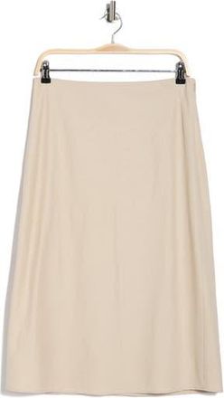 Vince Linen Blend Slip Skirt in Cobblestone at Nordstrom Rack, Size 10