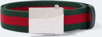 Gucci Web Stripe canvas belt