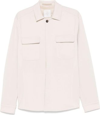 Eleventy Giacca-camicia con colletto classico - Toni neutri