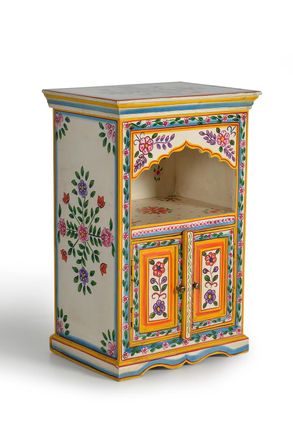 Giner&Colomer Mesa auxiliar de madera de mango multicolor