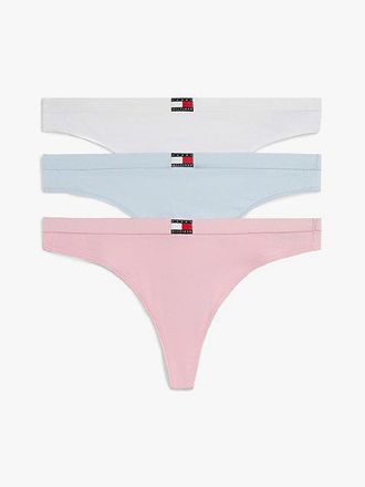 Tommy Hilfiger 3-Pack Heritage Logo Thongs