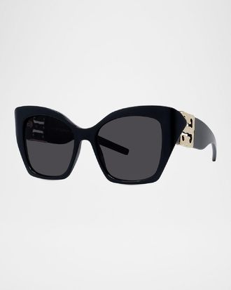 Givenchy 4G Liquid Square Plastic & Nylon Sunglasses