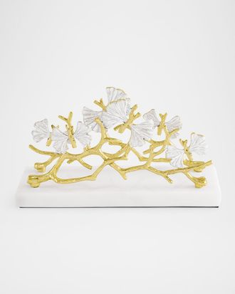 Michael Aram Butterfly Gingko Gold Vertical Napkin Holder