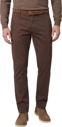 Meyer katoenen broek Meyer New York bruin effen