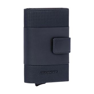 Piquadro Wallets & Cardholders, unisex, Black, Size: ONE SIZE Credit Card Holder Case in Metal