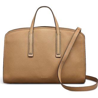 Radley London Arragon Row Medium Zip Around Satchel Bag in Biscuit at Nordstrom Rack