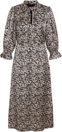 Bruuns Bazaar Kleedjes, Dames, Veelkleurig, S, Bloemenprint Zwart Zand Jurk