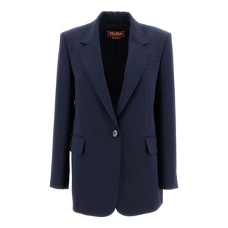 Max Mara Bosco Blazer - Jackets - Mujer - Azul - 2XS