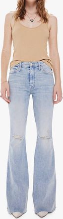 Mother Womens Heel Fray Jean In Nag