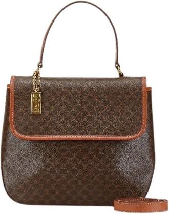 Celine Pre-owned Handbags, female, Brown, Size: ONE SIZE Pre-owned Macadam PVC 2way Bag