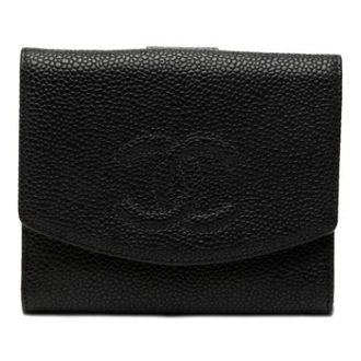 Chanel Pre-owned Wallets, female, Black, Size: ONE SIZE Pre-owned Small Wallet