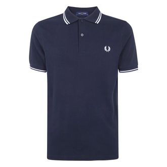 Fred Perry Hombre, Camisetas, Azul, Talla: L