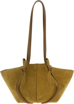 Yuzefi Sealed Suede Tote - Dames - Schoudertassen - Groen - ONE Size - Su&egrave;de - Tassen