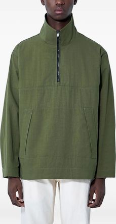 Margaret Howell Giacca con mezza zip - GREEN