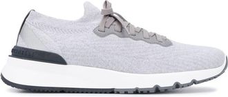 Brunello Cucinelli Grey Grey Cotton Sneakers